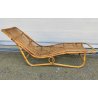 Chaise Longue RATTAN VIMINI BAMBU x SET GIARDINO Design Anni 60 SEDIA SDRAIO