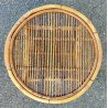 SET GIARDINO RATTAN 4 POLTRONE + 1 TAVOLINO Design Anni 60 VIMINI BAMBU sedie
