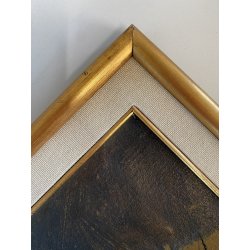 ANTICO QUADRO OLIO TAVOLA A. Soressi GENERE PAESAGGIO PASTORELLE GREGGE CAPRA