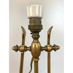 LAMPADA TAVOLO SCRIVANIA BRACCIO ORIENTABILE ABATJOUR  OTTONE TABLE LAMP  '40