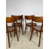 LOTTO 4 SEDIE STILE THONET ANTICHE LEGNO FAGGIO CURVATO PRIMI 1900 CHAIR OSTERIA