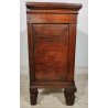 ANTICO COMODINO COMODA epoca 800 legno noce 2 VANI Anta Ribalta OLD NIGHTSTAND