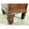 ANTICO COMODINO COMODA epoca 800 legno noce 2 VANI Anta Ribalta OLD NIGHTSTAND
