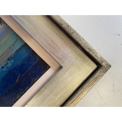 QUADRO DIPINTO OLIO F. Ferlenga ASTRATTO FIGURE DISTESE ARTE CONTEMPORANEA '71