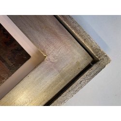 QUADRO DIPINTO OLIO F. Ferlenga ASTRATTO FIGURE DISTESE ARTE CONTEMPORANEA '71