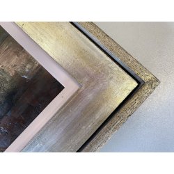 QUADRO DIPINTO OLIO F. Ferlenga ASTRATTO FIGURE DISTESE ARTE CONTEMPORANEA '71