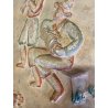 ANTICO BASSORILIEVO PLACCA DECORATIVA GESSO SCENA GENERE DANZA MUSICA ALPI '900