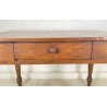 ANTICO PICCOLO TAVOLO PRANZO RETTANGOLARE LEGNO ABETE CASSETT0 TABLE SALA 1800