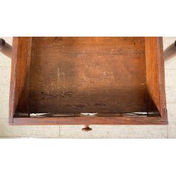 ANTICO PICCOLO TAVOLO PRANZO RETTANGOLARE LEGNO ABETE CASSETT0 TABLE SALA 1800