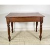 ANTICO PICCOLO TAVOLO PRANZO RETTANGOLARE LEGNO ABETE CASSETT0 TABLE SALA 1800
