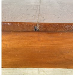 ANTICO PICCOLO TAVOLO PRANZO RETTANGOLARE LEGNO ABETE CASSETT0 TABLE SALA 1800