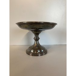 ANTICA ALZATA  CENTROTAVOLA  ALPACCA ARGENTATA F.lli Broggi  Milano ART DECO '30