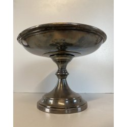 ANTICA ALZATA  CENTROTAVOLA  ALPACCA ARGENTATA F.lli Broggi  Milano ART DECO '30