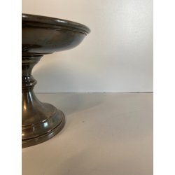 ANTICA ALZATA  CENTROTAVOLA  ALPACCA ARGENTATA F.lli Broggi  Milano ART DECO '30