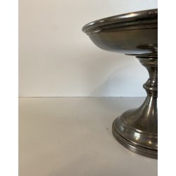 ANTICA ALZATA  CENTROTAVOLA  ALPACCA ARGENTATA F.lli Broggi  Milano ART DECO '30