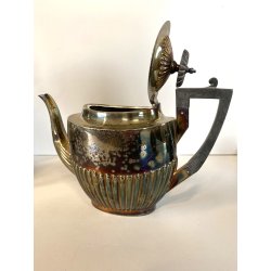 ANTICO SET 4pz. da TE CAFFE  SAMOVAR TEIERA BRICCO LATTE ZUCCHERIERA VITTORIANO