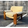 COPPIA POLTRONA Mario Marenco DESIGN 1970 Mobilgirgi ARMCHAIR LEGNO DIVANO ITALY