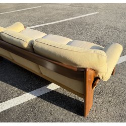 DIVANO Mario Marenco DESIGN 1970 Mobilgirgi ARMCHAIR LEGNO STOFFA POLTRONA ITALY