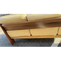 DIVANO Mario Marenco DESIGN 1970 Mobilgirgi ARMCHAIR LEGNO STOFFA POLTRONA ITALY