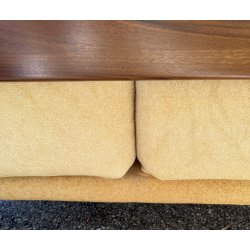 DIVANO Mario Marenco DESIGN 1970 Mobilgirgi ARMCHAIR LEGNO STOFFA POLTRONA ITALY