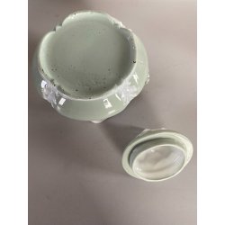 SERVIZIO Caffè 12 pers. PORCELLANA Jugendstil ART NOUVEAU BIANCO VERDE AUSTRIA