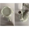SERVIZIO Caffè 12 pers. PORCELLANA Jugendstil ART NOUVEAU BIANCO VERDE AUSTRIA