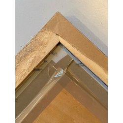 QUADRO DIPINTO OLIO TAVOLETTA A. Pochettino PAESAGGIO COSTIERO MARINA 1976