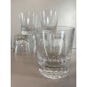 SET 6 BICCHIERI MOD Parme TUMBLER BASSO CRISTALLO BACCARAT DECORO INCISO 9,8cm/h