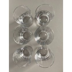 SET 6 BICCHIERI MOD Perfection TUMBLER BASSO CRISTALLO BACCARAT  ø 6,1 x 7,8cm/h