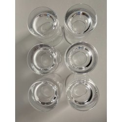SET 6 BICCHIERI MOD Perfection TUMBLER BASSO CRISTALLO BACCARAT  ø 6,1 x 7,8cm/h