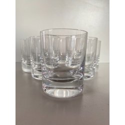 SET 6 BICCHIERI MOD Perfection TUMBLER BASSO CRISTALLO BACCARAT  ø 6,1 x 7,8cm/h