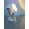 LAMPADA da TAVOLO ABATJOURS ORIENTABILE DESIGN ANONIMO EYEBALL LAMP WHITE '60
