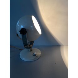 LAMPADA da TAVOLO ABATJOURS ORIENTABILE DESIGN ANONIMO EYEBALL LAMP WHITE '60