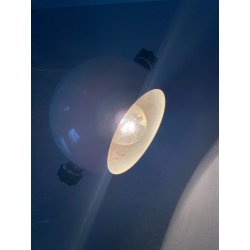 LAMPADA da TAVOLO ABATJOURS ORIENTABILE DESIGN ANONIMO EYEBALL LAMP WHITE '60