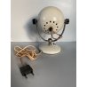LAMPADA da TAVOLO ABATJOURS ORIENTABILE DESIGN ANONIMO EYEBALL LAMP WHITE '60