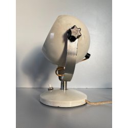 LAMPADA da TAVOLO ABATJOURS ORIENTABILE DESIGN ANONIMO EYEBALL LAMP WHITE '60