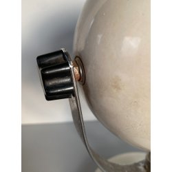 LAMPADA da TAVOLO ABATJOURS ORIENTABILE DESIGN ANONIMO EYEBALL LAMP WHITE '60