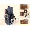 FOTOCAMERA YASHICA 635  REFLEX 6X6-35mm Yashikor 80mm f/3.5 BORSA CONVERSION KIT