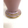 VASO VINTAGE VETRO Murano F.lli Ferro ANFORA ROSA OPALINE ORO NEOCLASSICO 40cm/h
