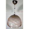 La Murrina LAMPADARIO VETRO MURANO Rosa Bianco ANNI 80 LAMPADA SOFFITTO VINTAGE