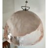 La Murrina LAMPADARIO VETRO MURANO Rosa Bianco ANNI 80 LAMPADA SOFFITTO VINTAGE