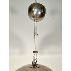 La Murrina LAMPADARIO VETRO MURANO Rosa Bianco ANNI 80 LAMPADA SOFFITTO VINTAGE