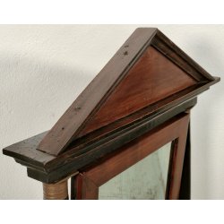 ANTICA PSICHE a TEMPIO SPECCHIO da TAVOLO BASCULANTE CASSETTO LEGNO NOCE IMPERO