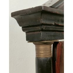 ANTICA PSICHE a TEMPIO SPECCHIO da TAVOLO BASCULANTE CASSETTO LEGNO NOCE IMPERO