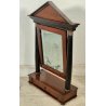 ANTICA PSICHE a TEMPIO SPECCHIO da TAVOLO BASCULANTE CASSETTO LEGNO NOCE IMPERO