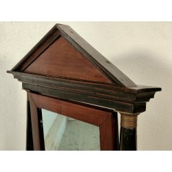 ANTICA PSICHE a TEMPIO SPECCHIO da TAVOLO BASCULANTE CASSETTO LEGNO NOCE IMPERO