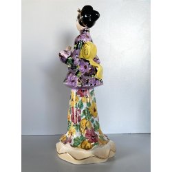 SCULTURA STATUINA FIGURA ORIENTALE CERAMICA POLICROMA Artenova 14