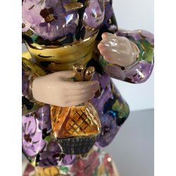 SCULTURA STATUINA FIGURA ORIENTALE CERAMICA POLICROMA Artenova 14