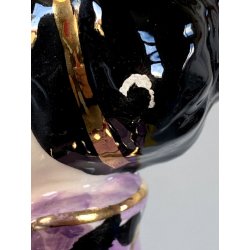 SCULTURA STATUINA FIGURA ORIENTALE CERAMICA POLICROMA Artenova 14