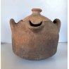 ANTICA OLLA TERRACOTTA VASO BIANSATO con COPERCHIO BERBERO OTTOMANO XIX sec